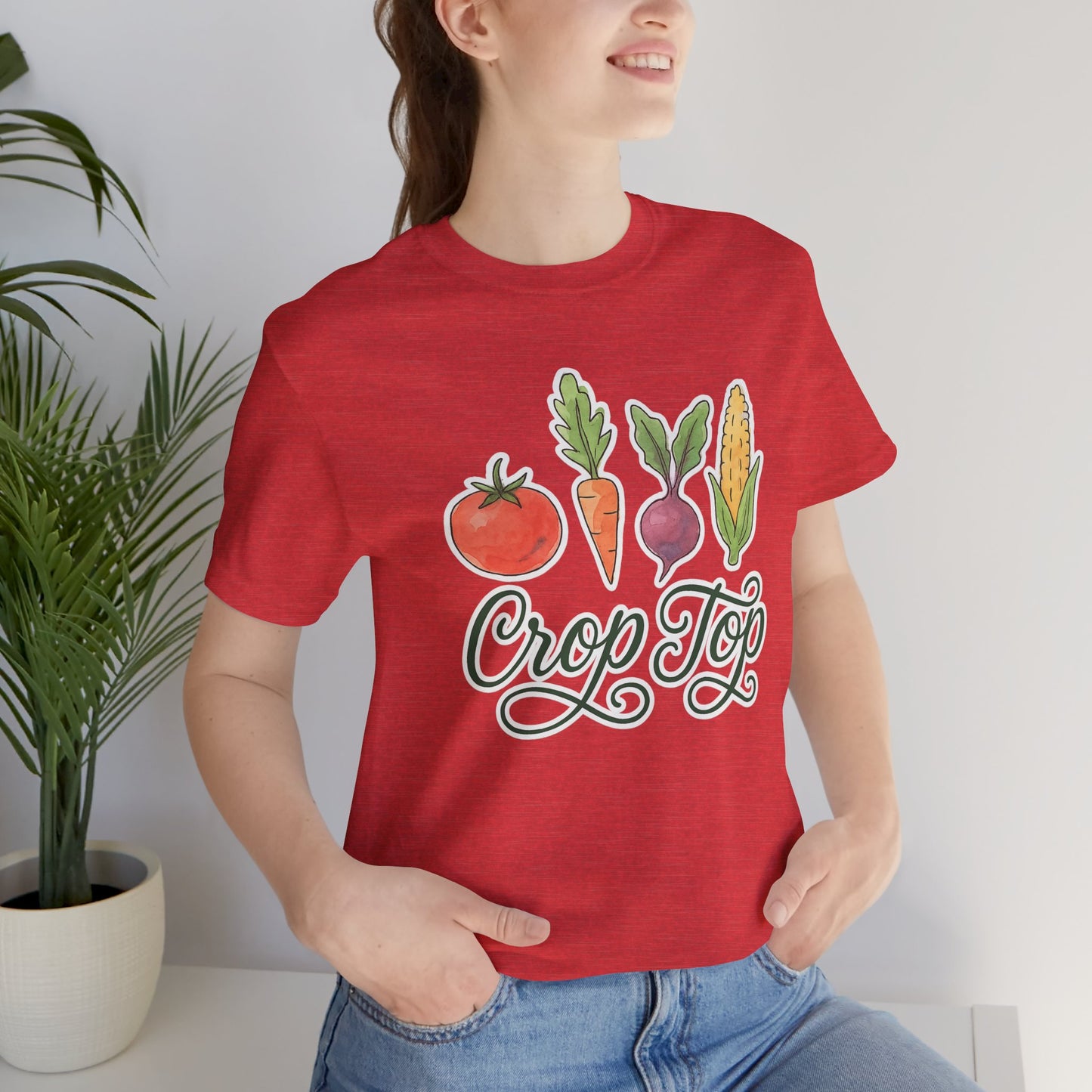 Crop Top T-Shirt | Garden T-Shirt- Unisex Fit