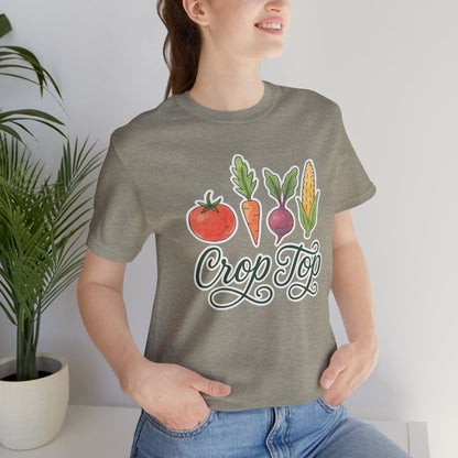 Crop Top T-Shirt | Garden T-Shirt- Unisex Fit