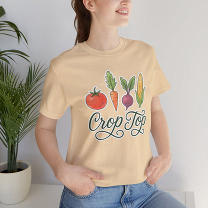 Crop Top T-Shirt | Garden T-Shirt- Unisex Fit
