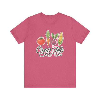 Crop Top T-Shirt | Garden T-Shirt- Unisex Fit