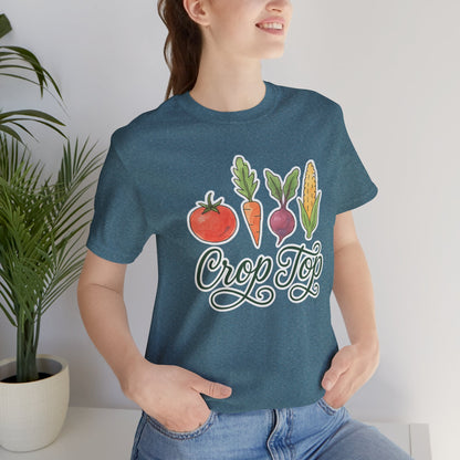 Crop Top T-Shirt | Garden T-Shirt- Unisex Fit