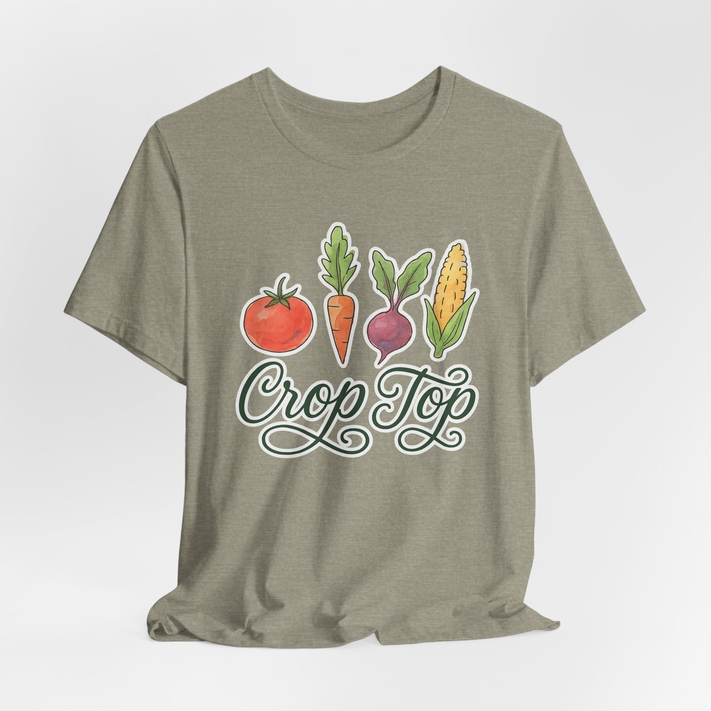 Crop Top T-Shirt | Garden T-Shirt- Unisex Fit
