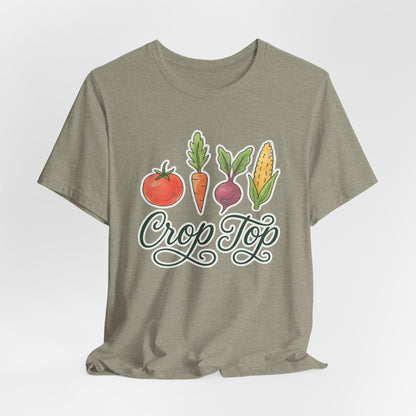 Crop Top T-Shirt | Garden T-Shirt- Unisex Fit