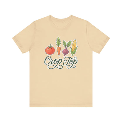 Crop Top T-Shirt | Garden T-Shirt- Unisex Fit
