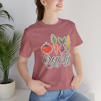 Crop Top T-Shirt | Garden T-Shirt- Unisex Fit