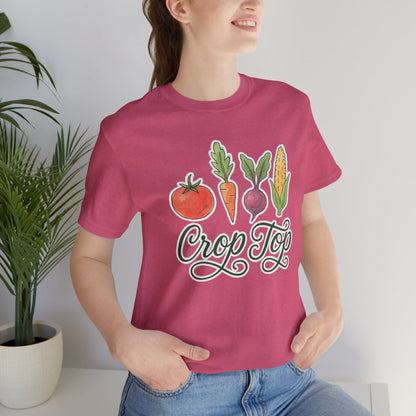 Crop Top T-Shirt | Garden T-Shirt- Unisex Fit
