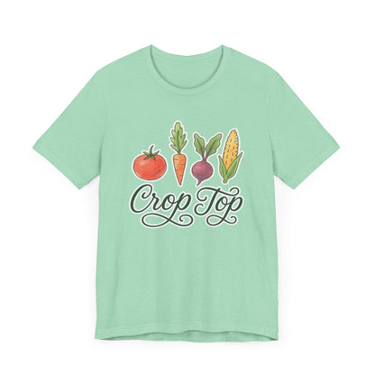 Crop Top T-Shirt | Garden T-Shirt- Unisex Fit