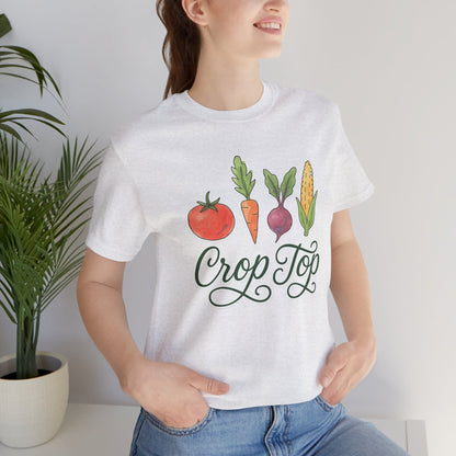 Crop Top T-Shirt | Garden T-Shirt- Unisex Fit