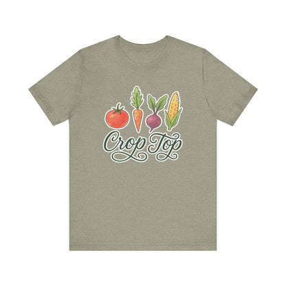 Crop Top T-Shirt | Garden T-Shirt- Unisex Fit