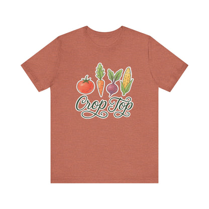 Crop Top T-Shirt | Garden T-Shirt- Unisex Fit