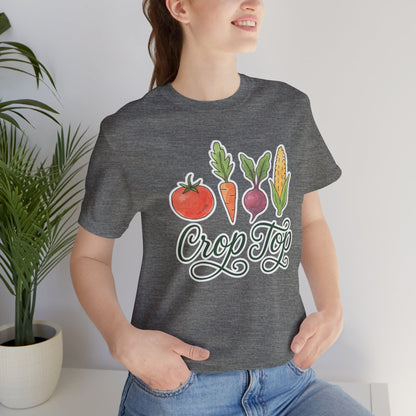 Crop Top T-Shirt | Garden T-Shirt- Unisex Fit