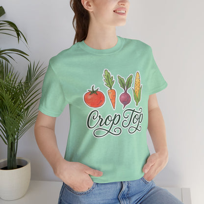 Crop Top T-Shirt | Garden T-Shirt- Unisex Fit