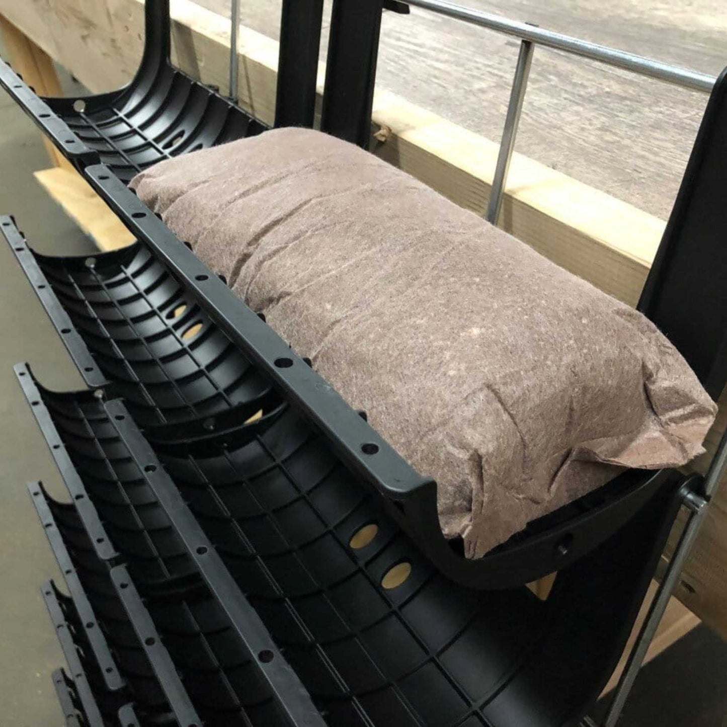 Filled Ellepot Pouches for Vertical Gardens