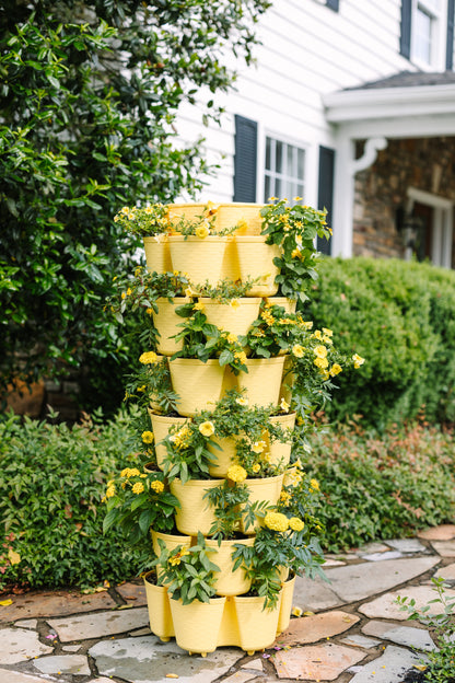 7 Tier GreenStalk Garden Leaf Vertical Planter - Basket Weave Texture