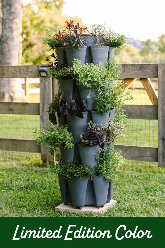 5 Tier GreenStalk Original Vertical Planter - Basket Weave Texture 